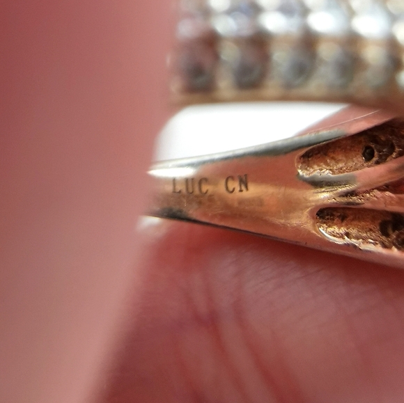 Lucas Lameth sterling ring with freshwater pearls and white sapphires - Picture 5 of 6